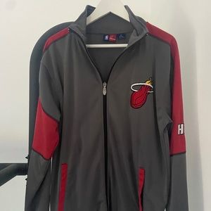 Throwback Majestic Miami Heat Track Jacket
